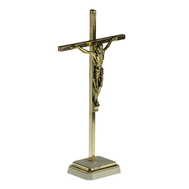 Crucifixo latão 21 cm 2