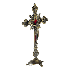 Crucifixo bronze 23 cm