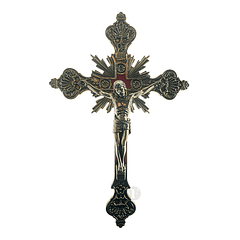 Crucifix en laiton 23 cm