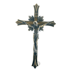 Crucifixo bronze 18,5 cm