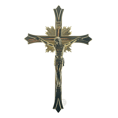 Crucifix en laiton de 18,5 cm
