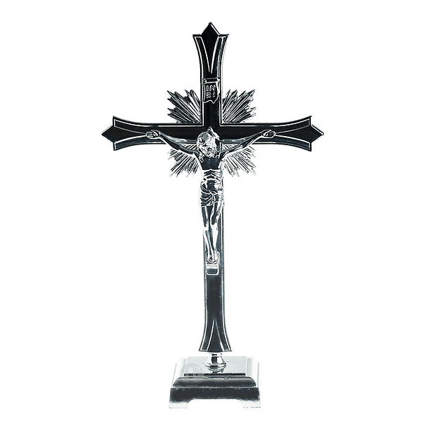 Crucifix chromé 30 cm 1
