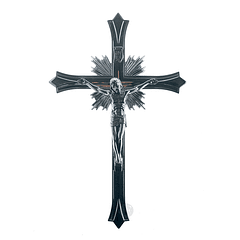 Crucifix chromé 27,5 cm