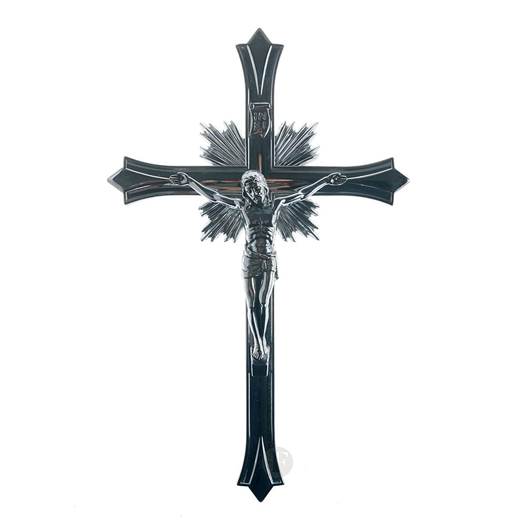 Crucifix chromé 27,5 cm 1