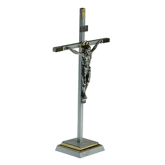 Metal crucifix 22 cm