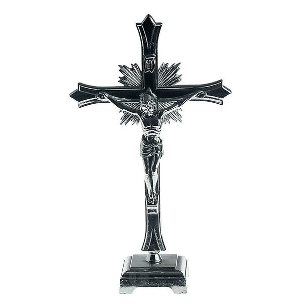 Crucifix chromé 20,5 cm 1