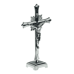 Crucifix chromé 20,5 cm