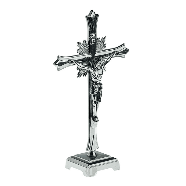 Crucifix chromé 20,5 cm 2