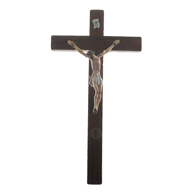 Crucifixo madeira 18 cm 1