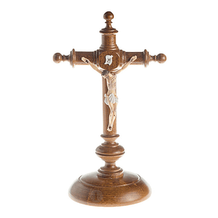 Wooden crucifix 21 cm