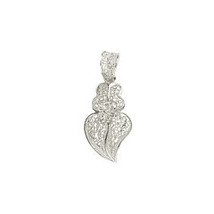 Lacy Heart Medal - Silver 925