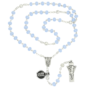 Rosary of Fatima lilac crystal