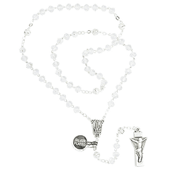 Rosary of Fatima transparent crystal