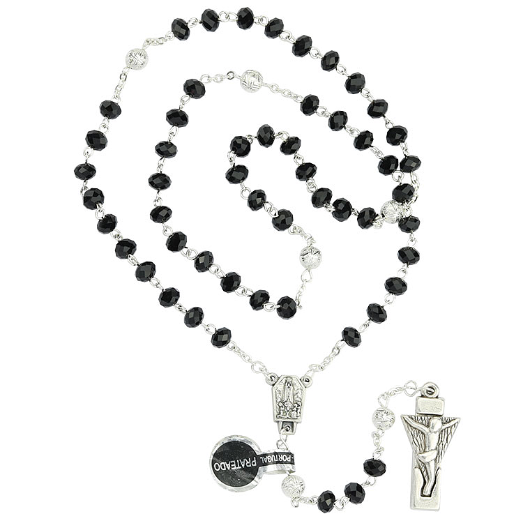 Rosary of Fatima black crystal 1