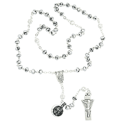 Rosary of Fatima silver crystal