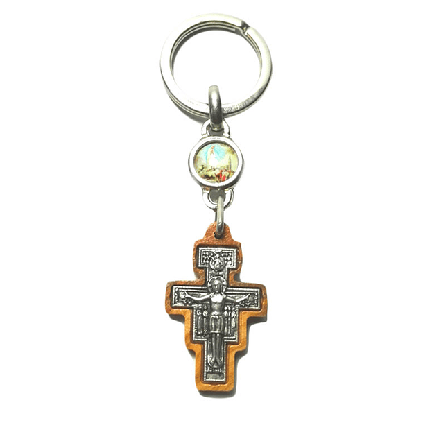 San Damiano Cross Keychain 