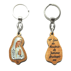 Porte-clés avec image Notre-Dame de Fatima