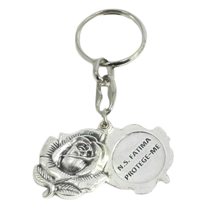 PSOWQ Porte-clés Foot 3D Rotatif - Cadeau Pour Fans De Football, Noir Et Blanc, Alliage De Zinc 9.5x7.4cm