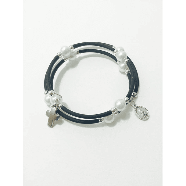 Bracciale triplo con perle 2