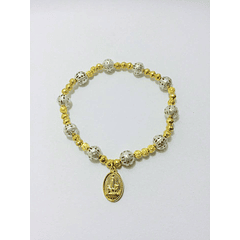 Gold and silver bracelet