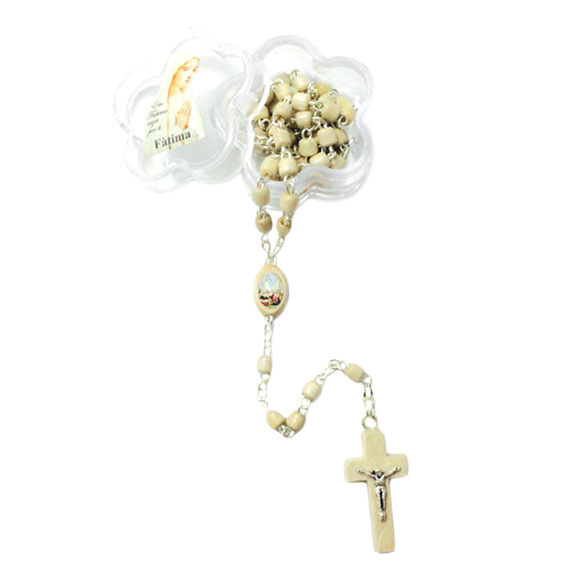 Chapelet en bois d'olivier avec fermoir 1