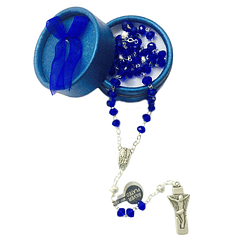 Blue crystal rosary