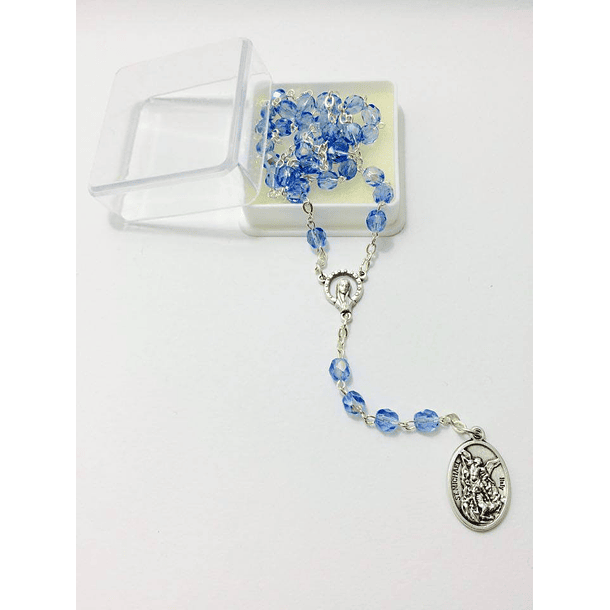 Terço de cristal São Miguel 2