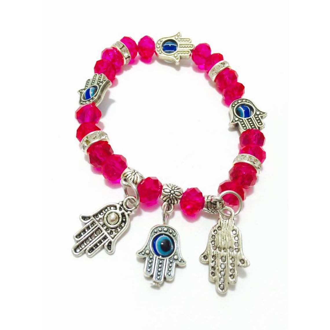 Crystal bracelet with hand of Fatima 1