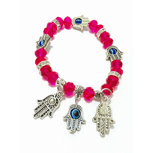 Crystal bracelet with hand of Fatima
