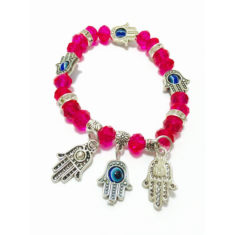 Crystal bracelet with hand of Fatima 1