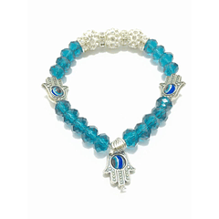 Light blue crystal bracelet
