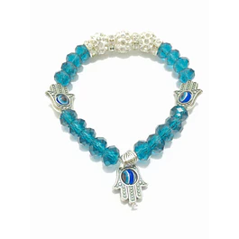 Light blue crystal bracelet