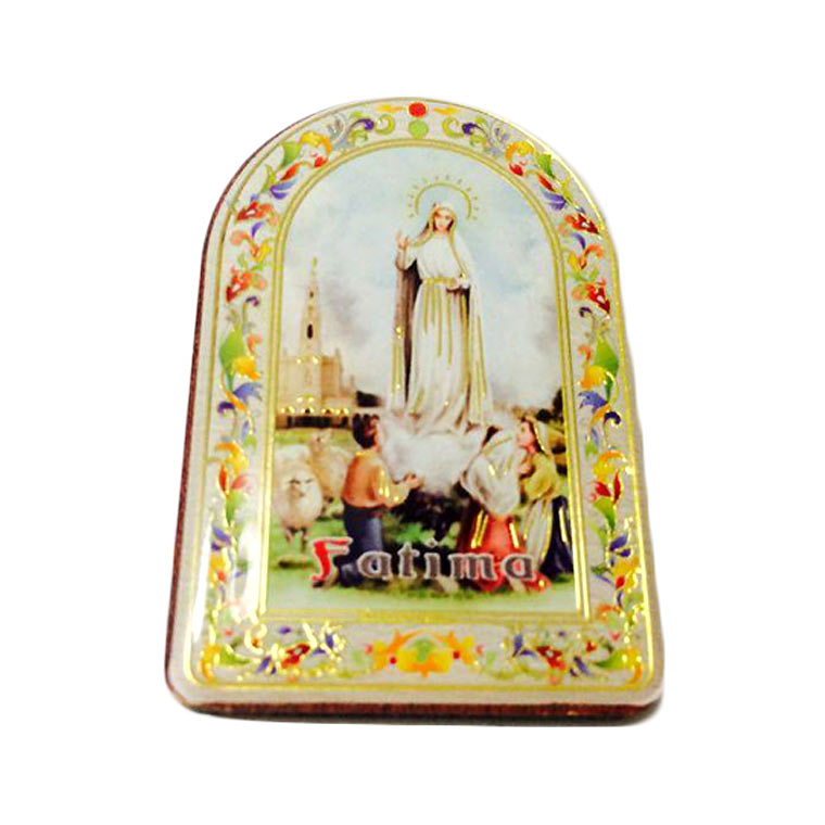 Wood Magnet of Fatima Apparition 1