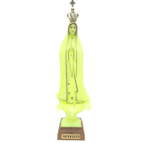 Fluorescent statue of Our Lady of Fatima 3