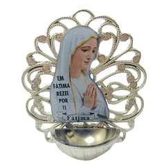 Placa con Nuestra Señora con fuente