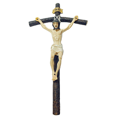 Crucifix en composé d´ivoire
