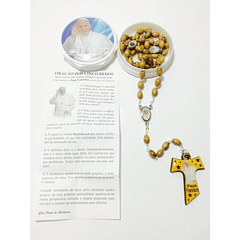 Olive wood rosary of Pope Francis