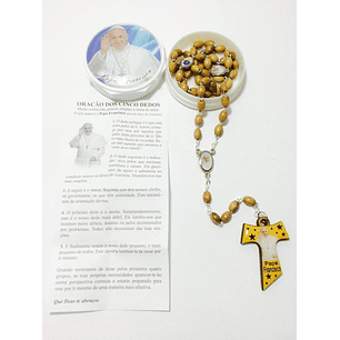 Olive wood rosary of Pope Francis