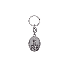 Porte-clés ovale avec apparition de Fatima