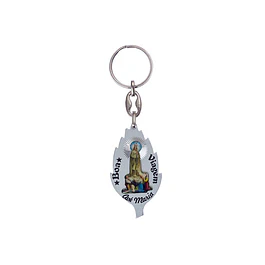 Keychain with candle flame with apparition