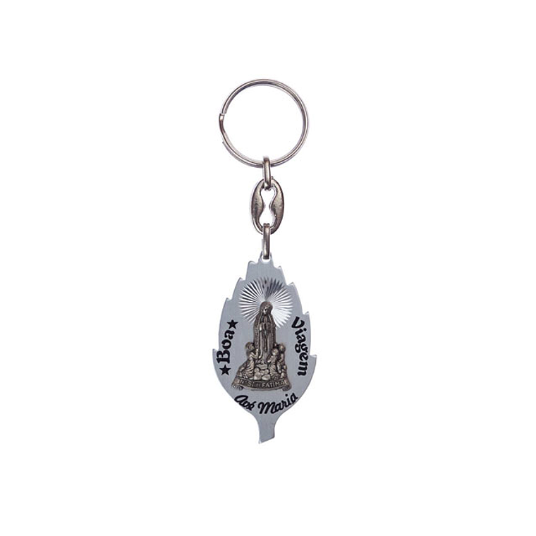 Keychain with candle flame with apparition 1