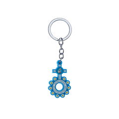 Chaveiro azul em dezena