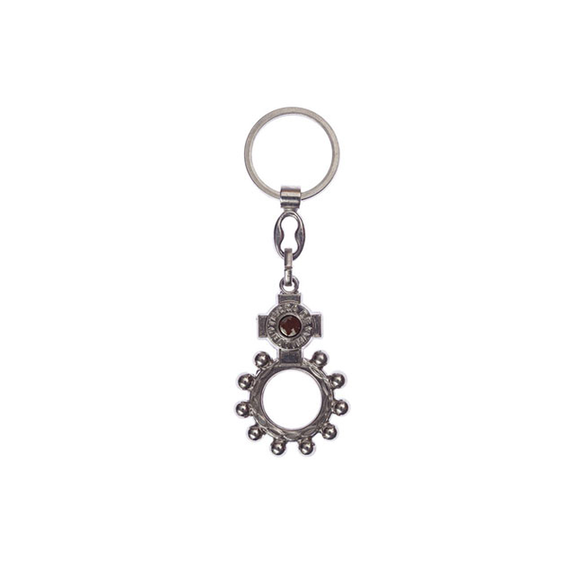 llavero decena con tierra de Fátima 1