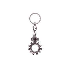 Chaveiro dezena com terra de Fátima