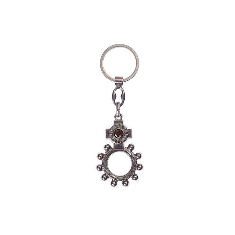 llavero decena con tierra de Fátima 1