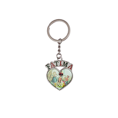 Chaveiro em coração Fátima Aparição