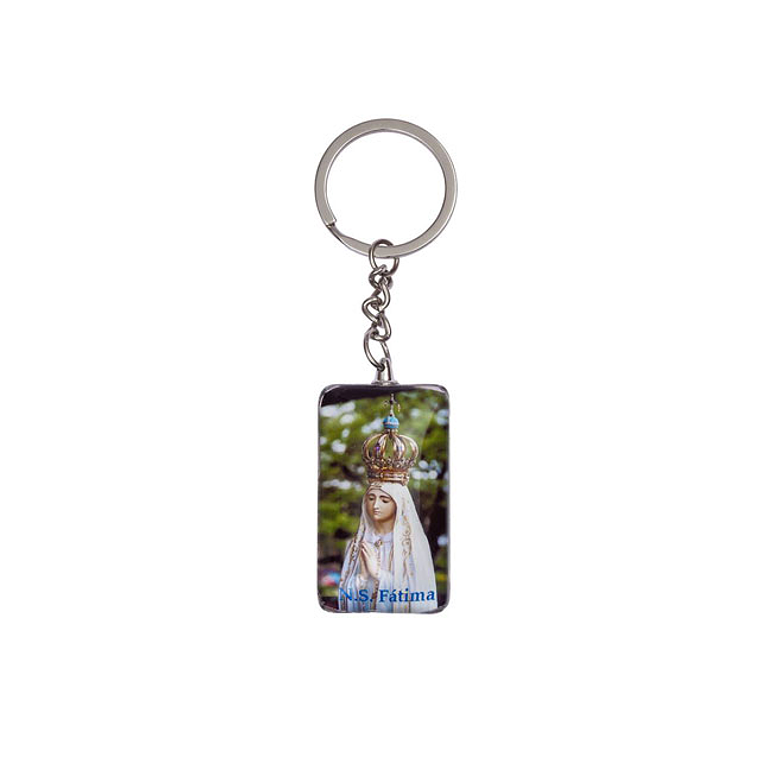 Llavero con imagen de Nuestra Señora de Fátima 1