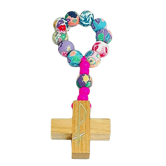 Colourful decade rosary