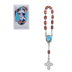 Wood decade rosary of Saint Raphael