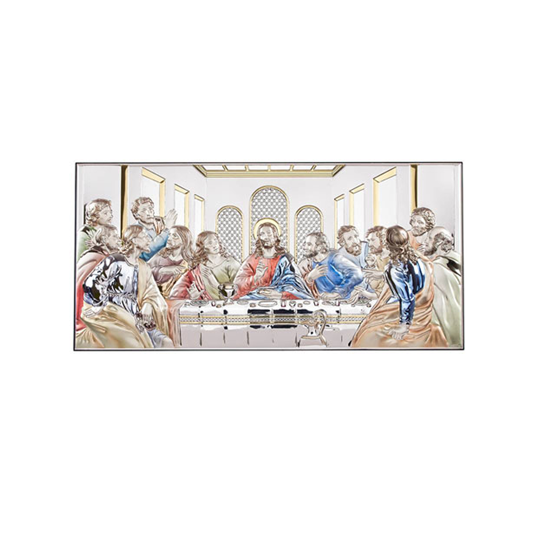 Sterling plaque of Last Supper 1